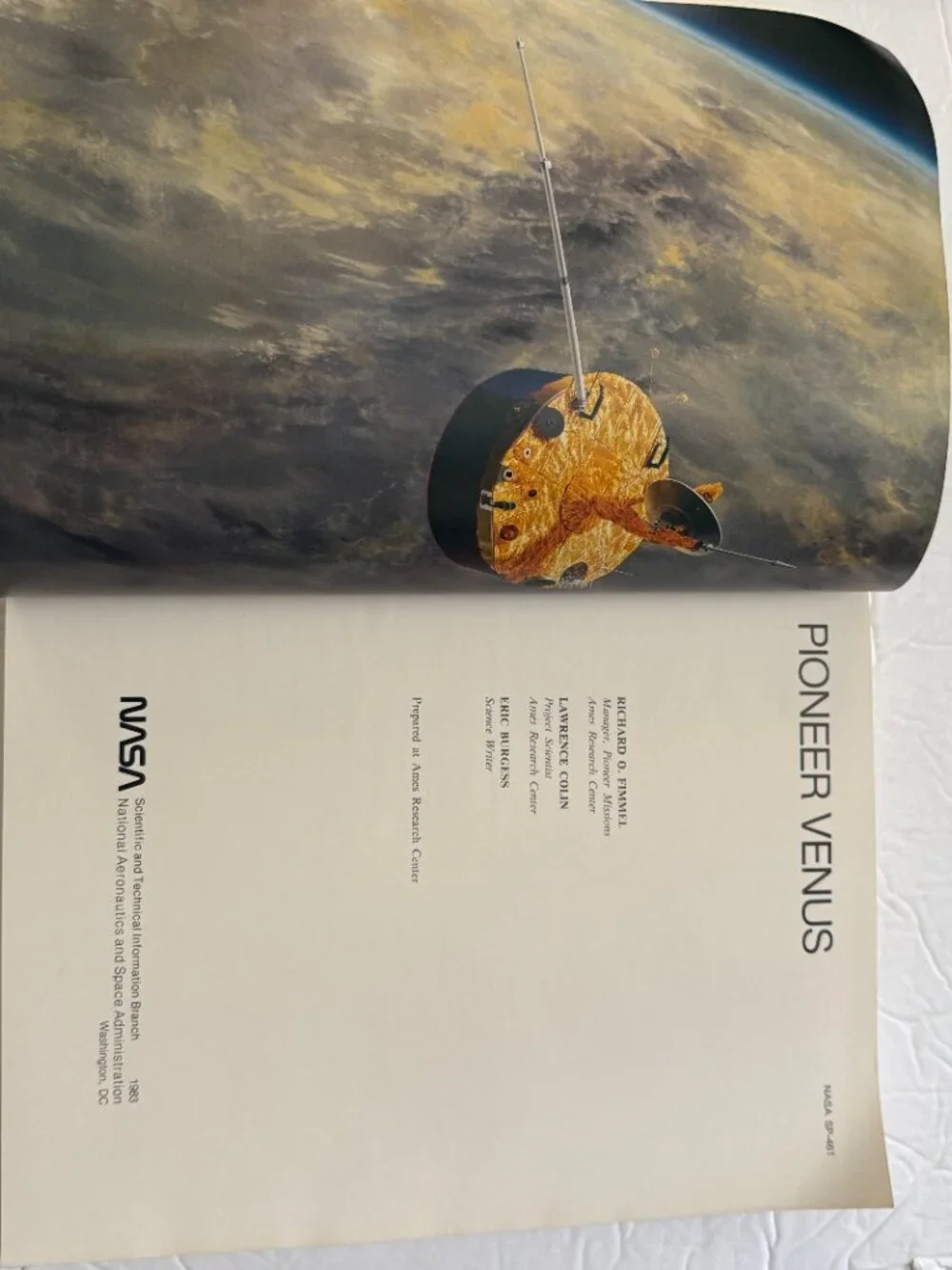 PIONEER VENUS NASA Special Publication SP-461 1983 book by Fimmel Colin Burgess